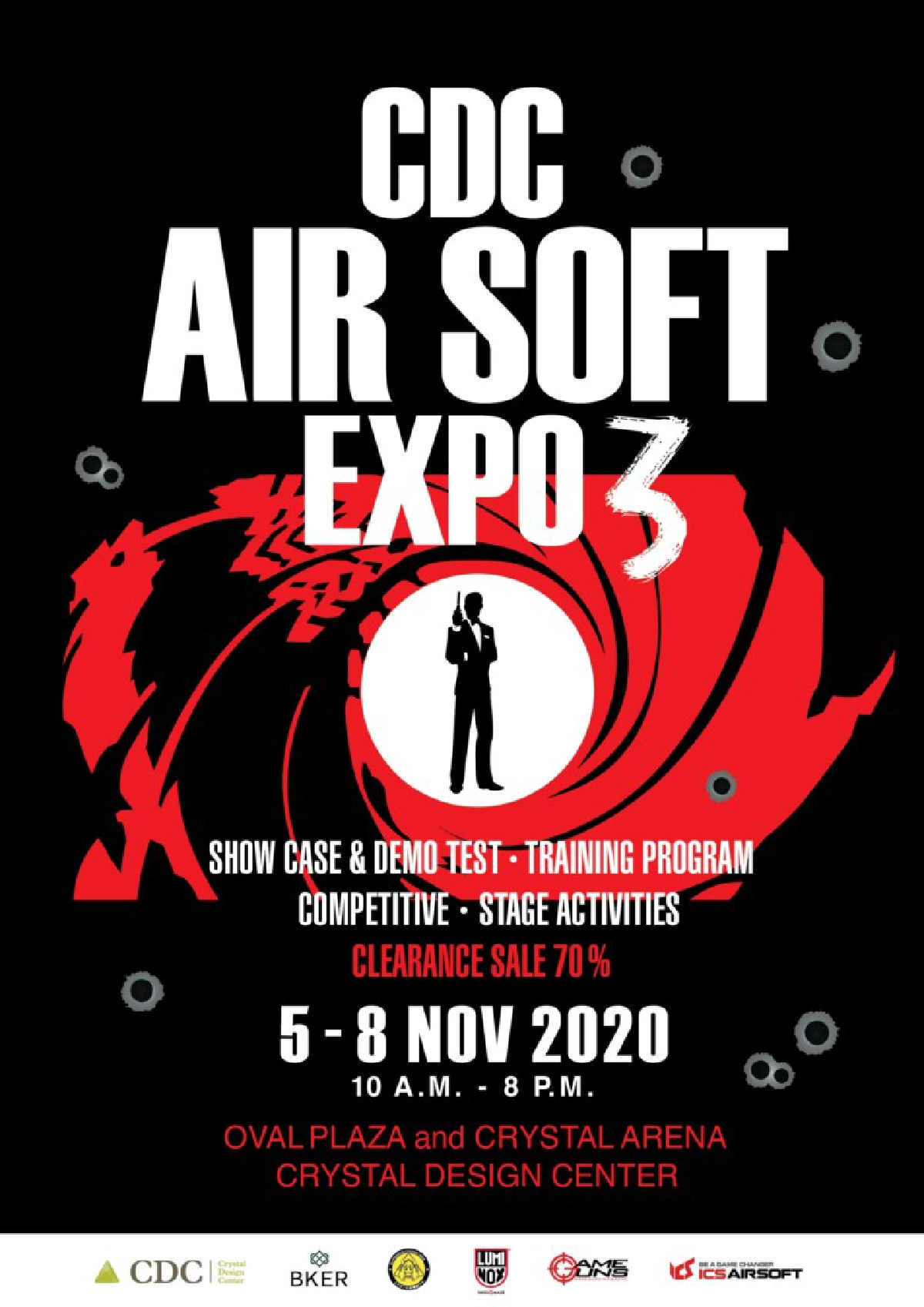 คริสตัล ดีไซน์ เซ็นเตอร์ (ซีดีซี) จัดงาน ซีดีซี แอร์ซอฟท์ กัน เอ็กซ์โป ครั้งที่ 3