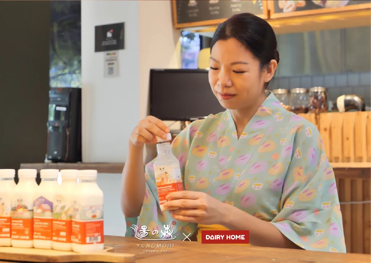Yunomori x Dairy Home จัดกิจกรรม “แช่...แล้วจิบ” วิธีดูแลสุขภาพยุคใหม่ที่ผสานออนเซนญี่ปุ่นกับนมออร์แกนิกไทย
