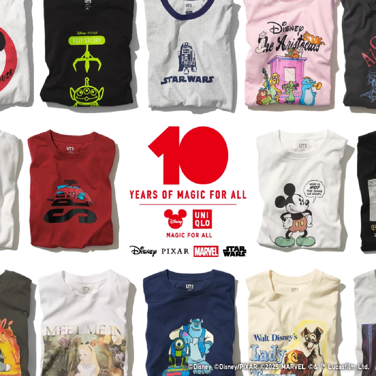 ยูนิโคล่และดิสนีย์ร่วมฉลองครบรอบ 10 ปี ผ่านคอลเลคชัน MAGIC FOR ALL เตรียมพบตุ๊กตามิคกี้ เมาส์และคอลเลคชันเสื้อยืดลวดลายในความทรงจำ ได้ตั้งแต่ 8 กันยายนนี้