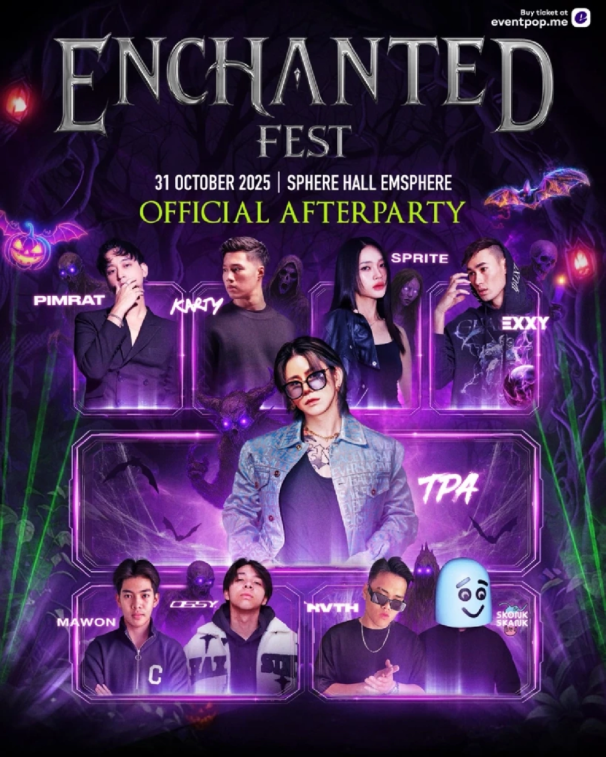 “ENCHANTED FEST 2025” ฮาโลวีนมิวสิกเฟสติวัลที่ทุกคนรอคอย คัมแบกสุดอลังการกับ 2 เวที 2 สไตล์  เอาใจทั้งสายคอนและสายปาร์ตี้ พร้อมเสิร์ฟความมันส์สุดหลอนจนฮอลล์สะเทือน