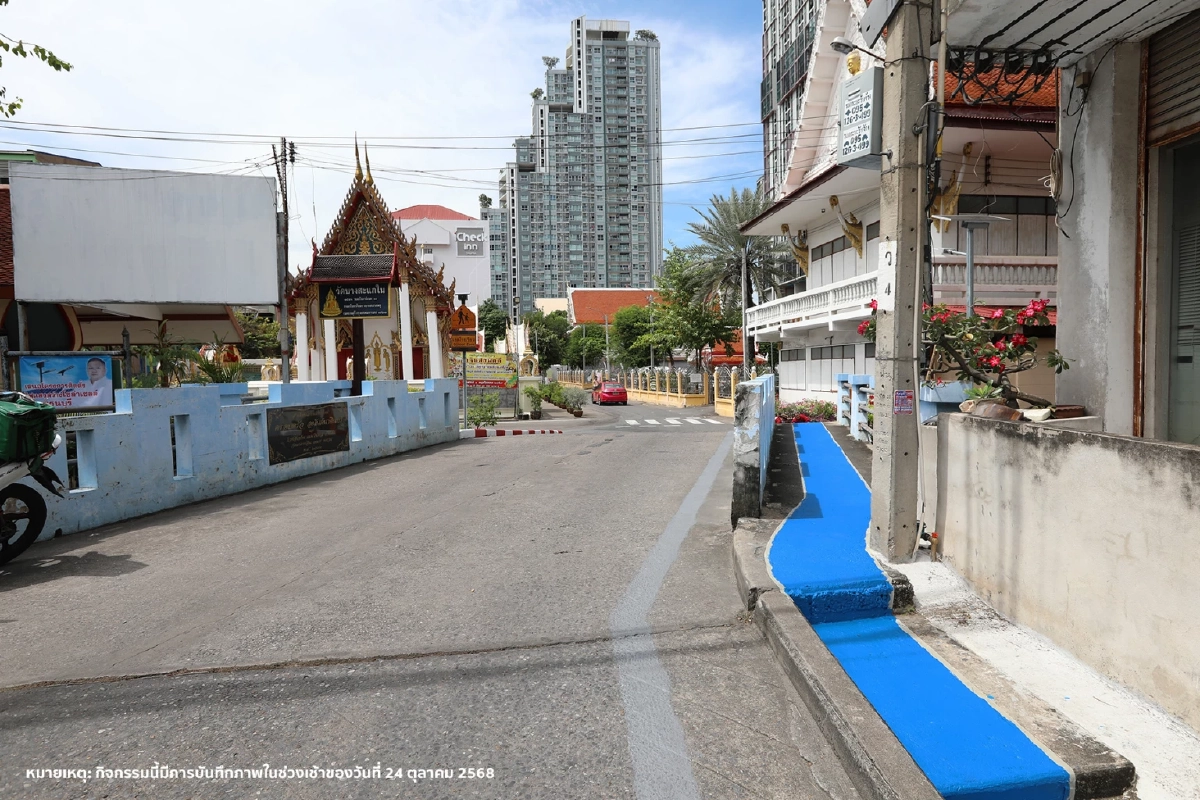 “นิปปอนเพนต์” จับมือ “กทม.” ทาสีทางเดินเท้าสู่ รร.วัดบางสะแกใน เขตธนบุรี