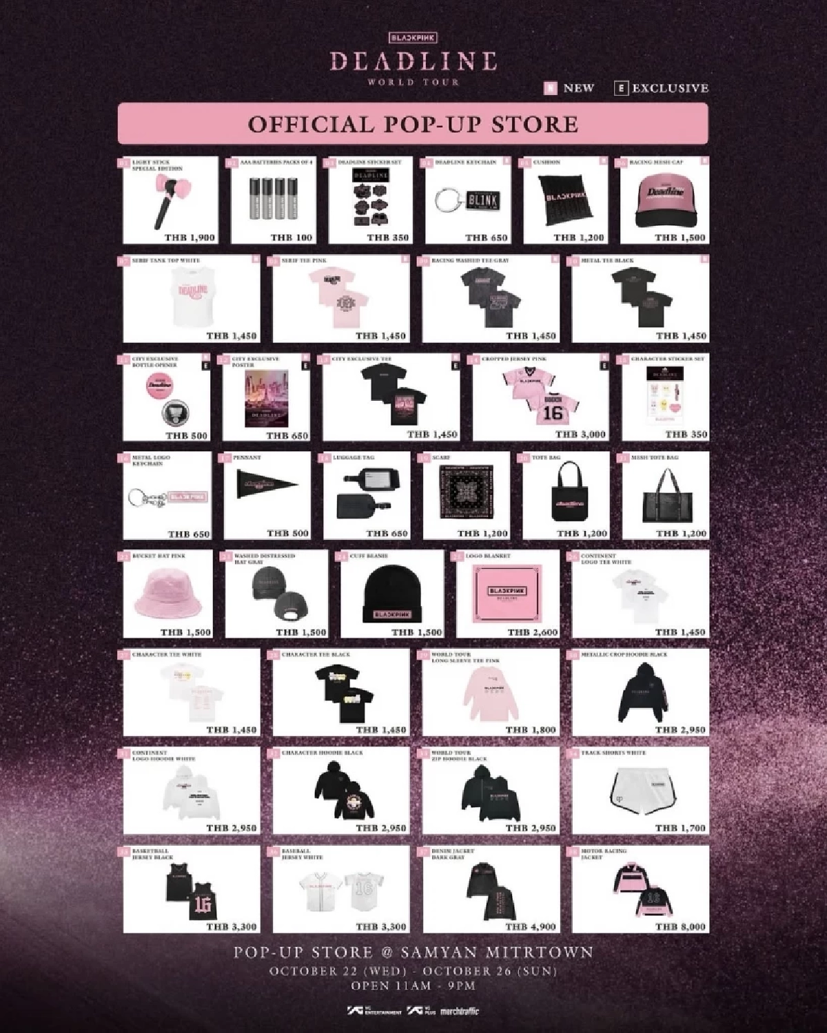 BLACKPINK ฉลองปรากฏการณ์ 3 สเตเดี้ยมโชว์ที่กรุงเทพฯ เปิดตัว Pop-Up Store พร้อมจำหน่ายสินค้าที่ระลึกสุดเอ็กซ์คลูซีฟ
