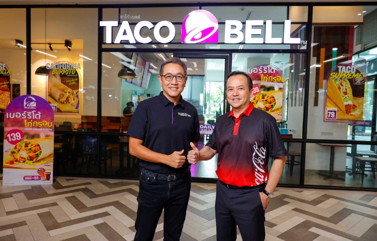 “ไทยน้ำทิพย์ โคคา-โคล่า” เดินหน้าตลาด QSR ในไทย จับมือพันธมิตร “Taco Bell” เบอร์หนึ่งเม็กซิกันฟาสต์ฟู้ด ชวนฉลองวันทาโก้แห่งชาติตลอดเดือนตุลาคม