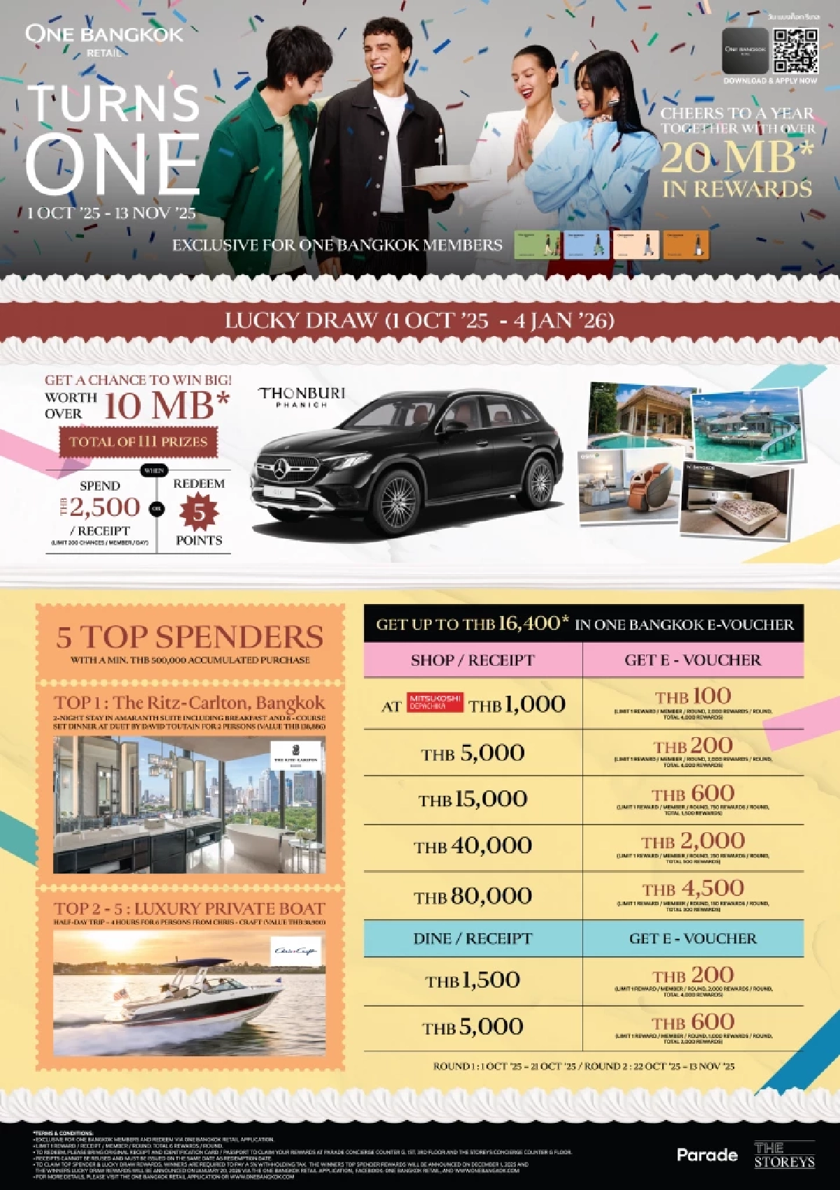 วัน แบงค็อก รีเทล ฉลองครบรอบ 1 ปี จัดใหญ่เปิดฉากแคมเปญ “TURNS ONE” เสริมทัพแบรนด์ดังระดับโลก พร้อมจัดเต็มโปรโมชั่นและความบันเทิง