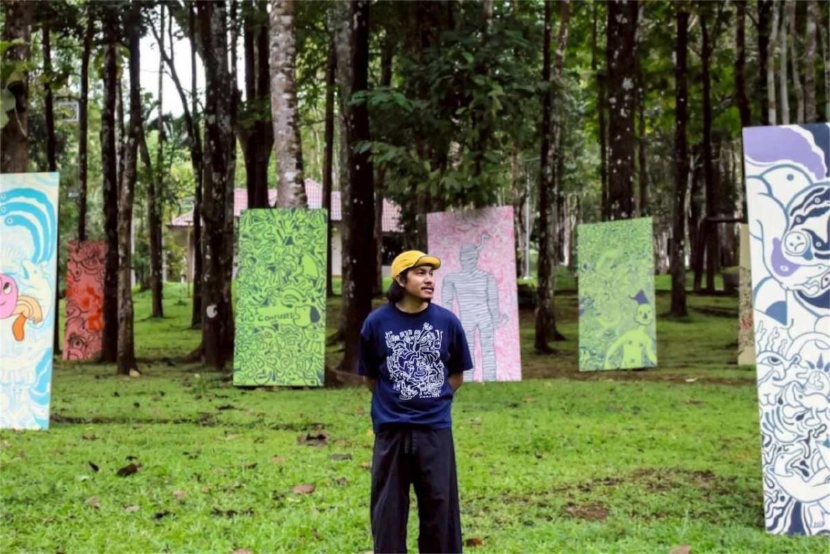 “ฉันเห็นมันก่อนใครบนโลกใบนี้” นิทรรศการศิลปะในงานฤดูกาลกาแฟ ครั้งที่ 5 ของ ‘สัจญา สุดยอด’ ศิลปินชาวโซ่ง ผู้เปลี่ยนพื้นที่น้ำตกพาเจริญ จ.ตาก ให้มีชีวิต