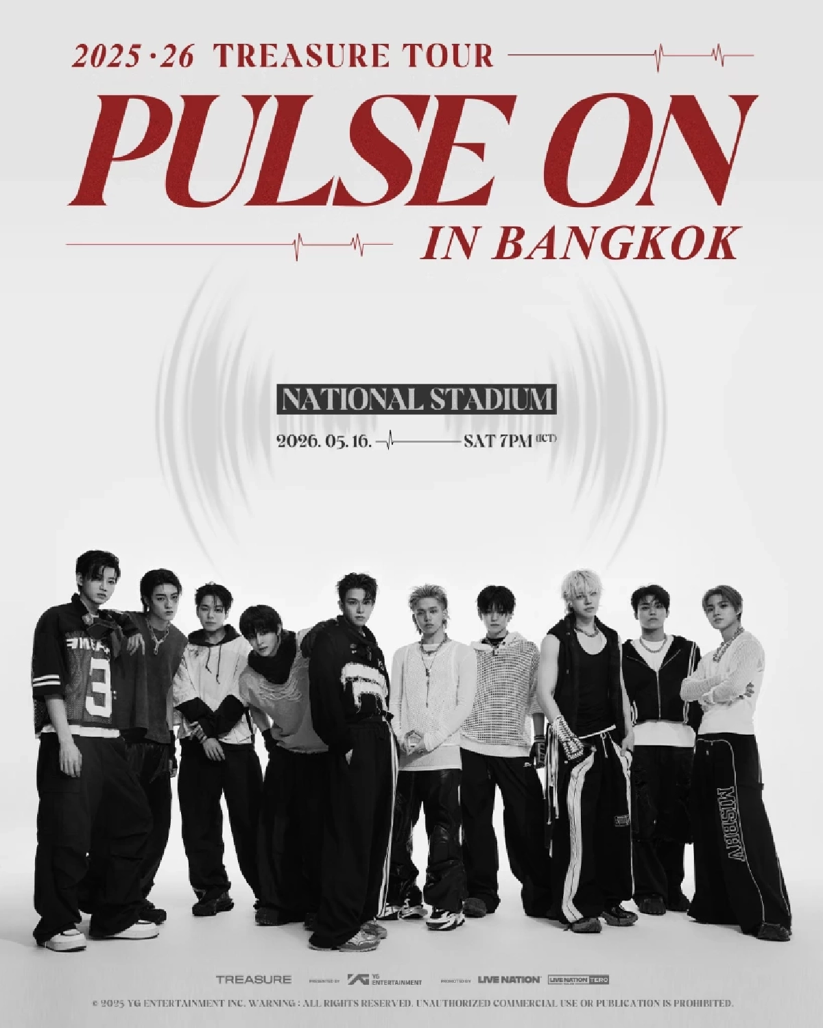 ทึเมไทย เตรียมไปสเตเดี้ยม! TREASURE ประกาศคัมแบ็คคอนเสิร์ตสุดยิ่งใหญ่  2025-26 TREASURE TOUR [PULSE ON] IN BANGKOK