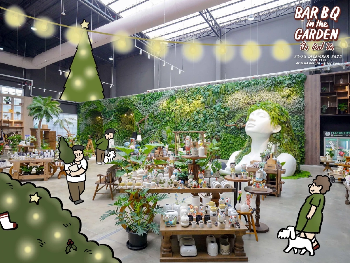 คริสต์มาส...เวอร์ชันใหม่ของคนกรุงเทพฯ ปิ้ง–ช้อป–ชิล รับลมหนาวใจกลางสวนบางนา