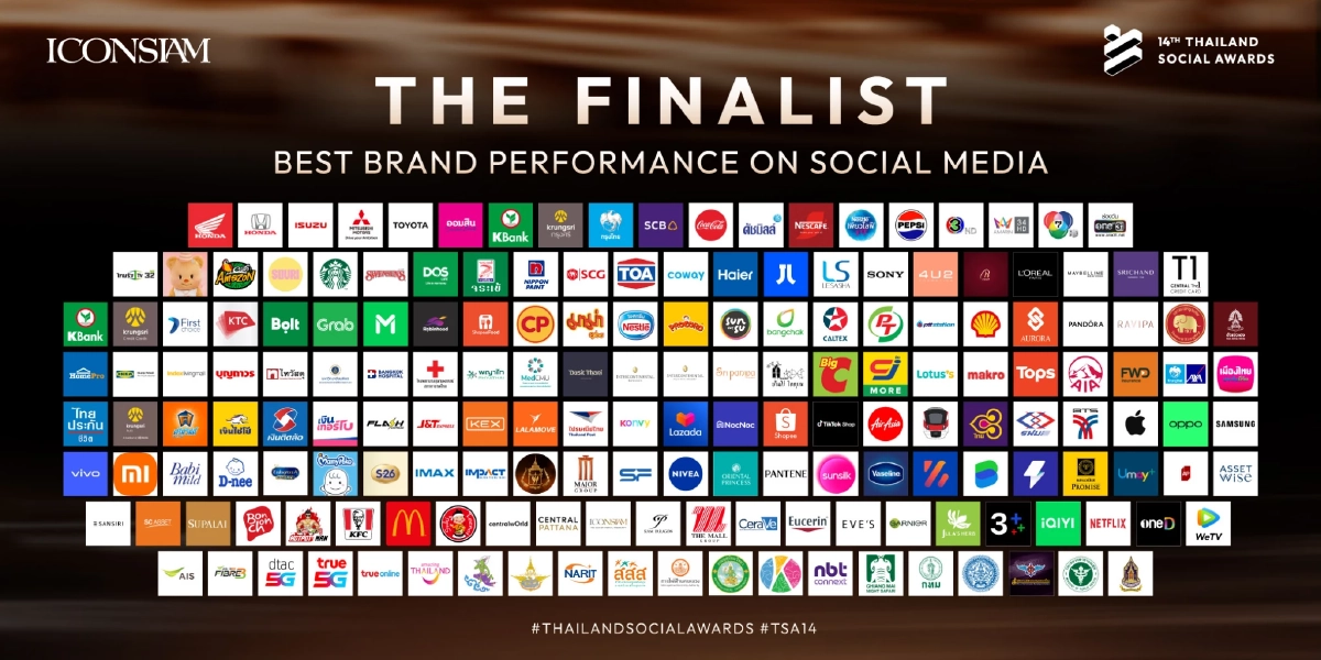 Thailand Social Awards ครั้งที่ 14 เปิดโผรายชื่อผู้เข้าชิงแบรนด์ และครีเอเตอร์รวมกว่า 300 รางวัล พร้อมยกระดับมาตรฐานวงการโซเชียลมีเดียไทย