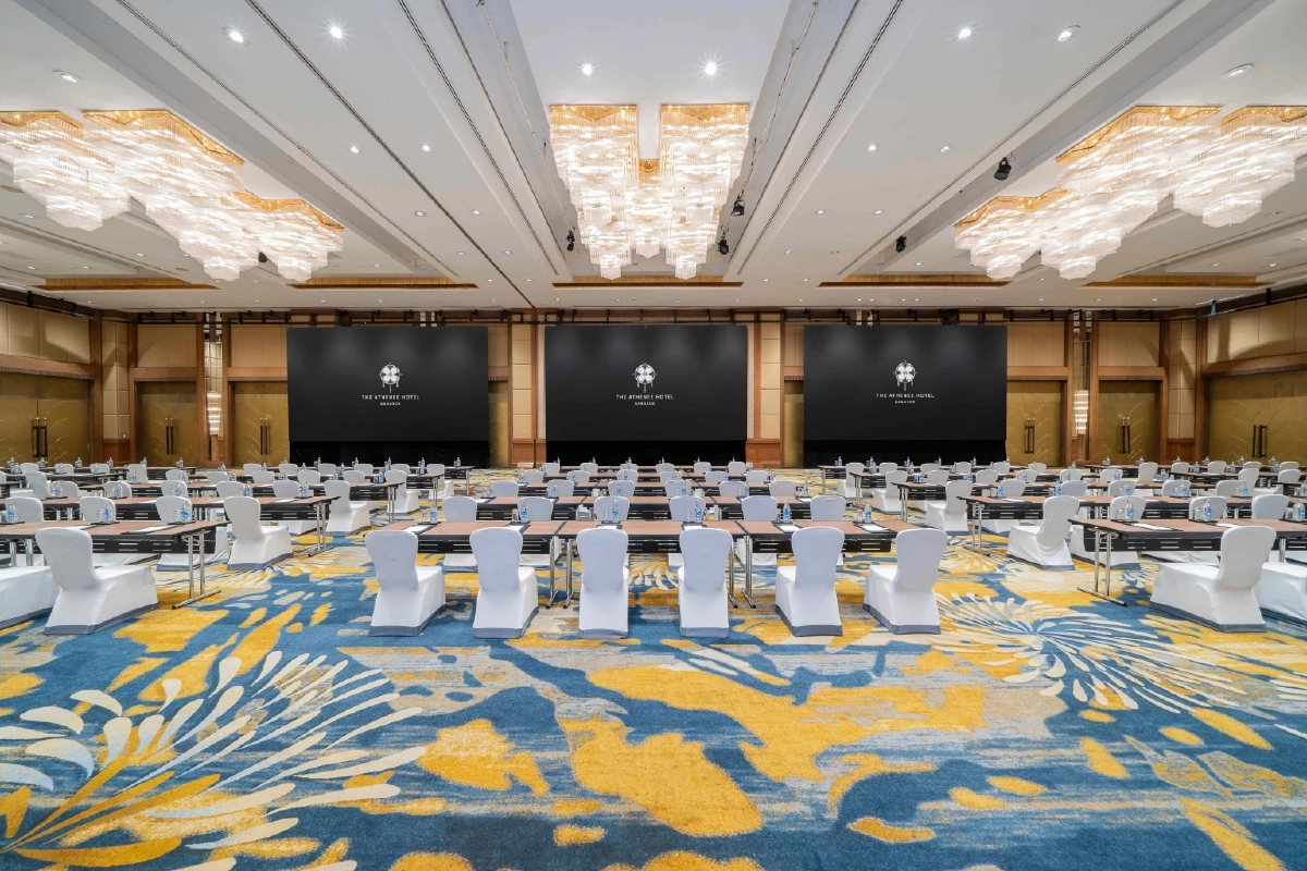 โรงแรม ดิ แอทธินี โฮเทล แบงค็อก ทุ่มงบกว่าสิบล้านบาท  ติดตั้งจอ LED ภายในห้องบอลรูม ขนาดใหญ่ที่สุดในกรุงเทพมหานคร พร้อมยกระดับศักยภาพตลาดไมซ์ด้วยเทคโนโลยีและนวัตกรรมการจัดงานอย่างยั่งยืน