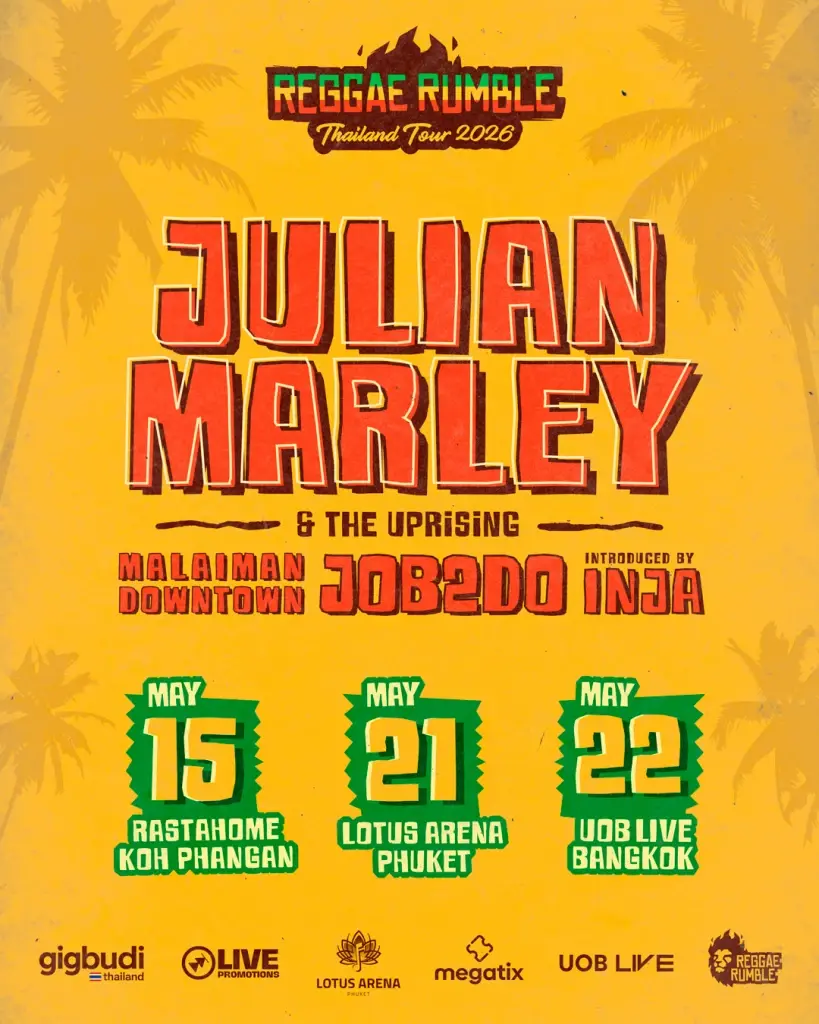 Julian Marley เตรียมระเบิดความมันส์ ใน “Reggae Rumble Thailand Tour 2026”
