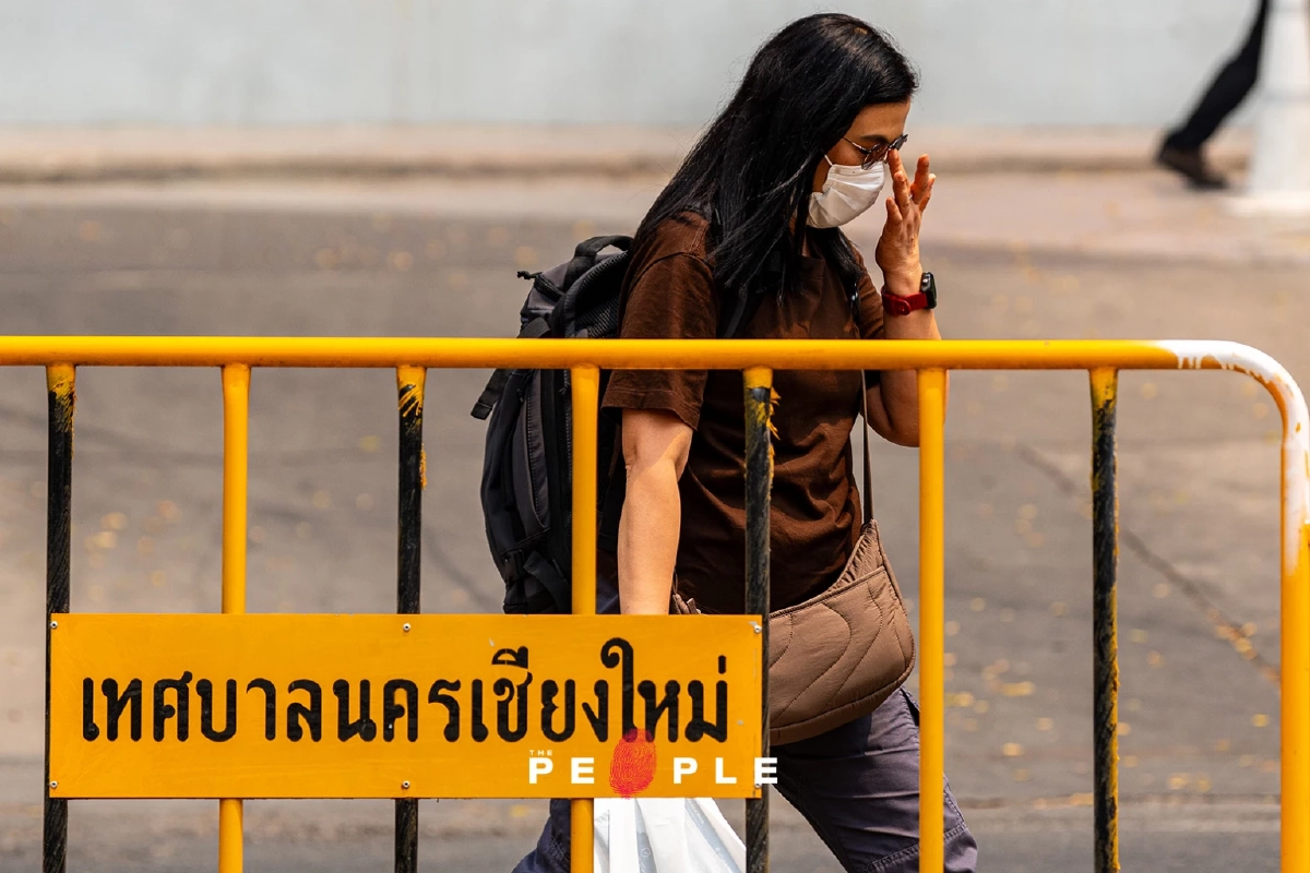 เสียงสะท้อนผู้ประกอบการกลางแจ้งแยกรินคำ เผชิญฝุ่นหนัก กระทบสุขภาพและรายได้