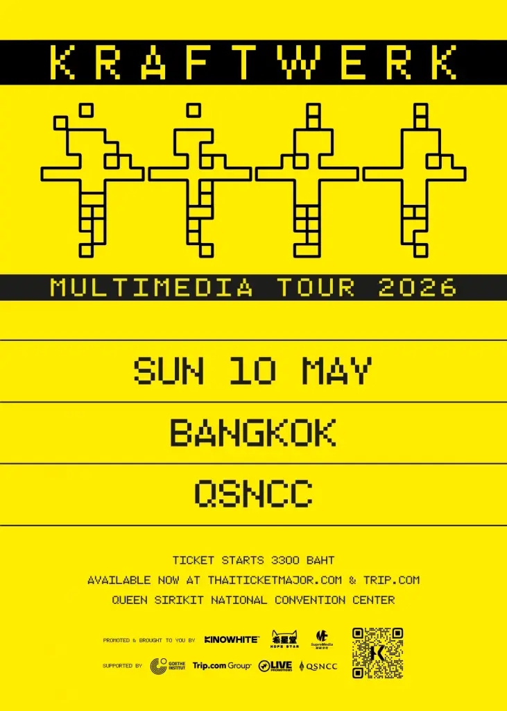 Kraftwerk ครั้งแรกในประเทศไทย กับ “Kraftwerk Multimedia Tour in Bangkok 2026”