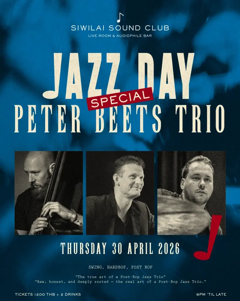 มาร่วมฉลอง International Jazz Day ไปกับ Peter Beets Trio ที่ SIWILAI Sound Club