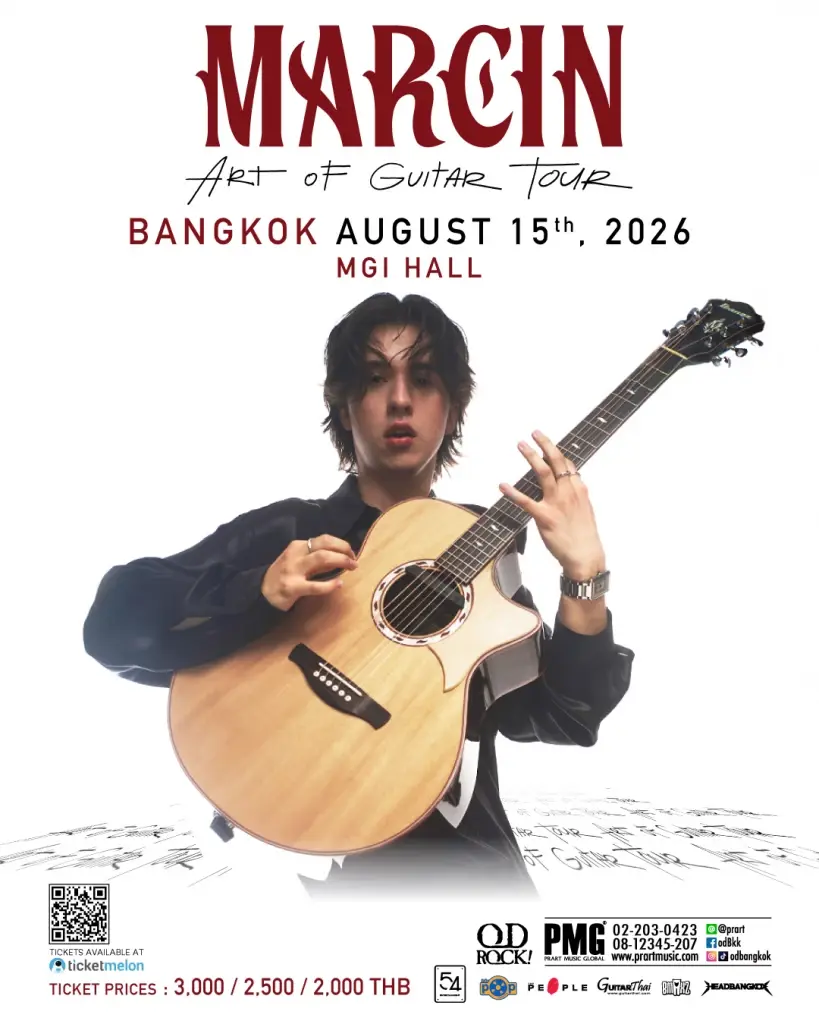 อัจฉริยะกีตาร์จากโปแลนด์มาเยือนไทย MARCIN – Art Of Guitar Tour Live in Bangkok