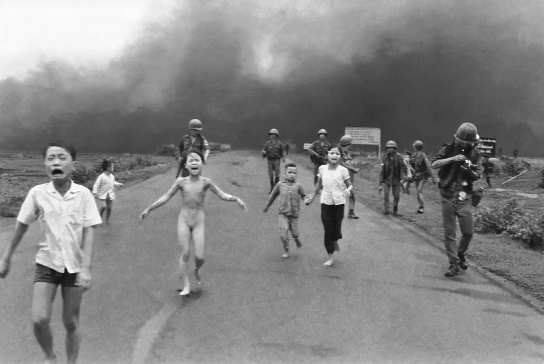 Napalm girl is a photograph taken by Nick Ut in Vietnam in 1972.