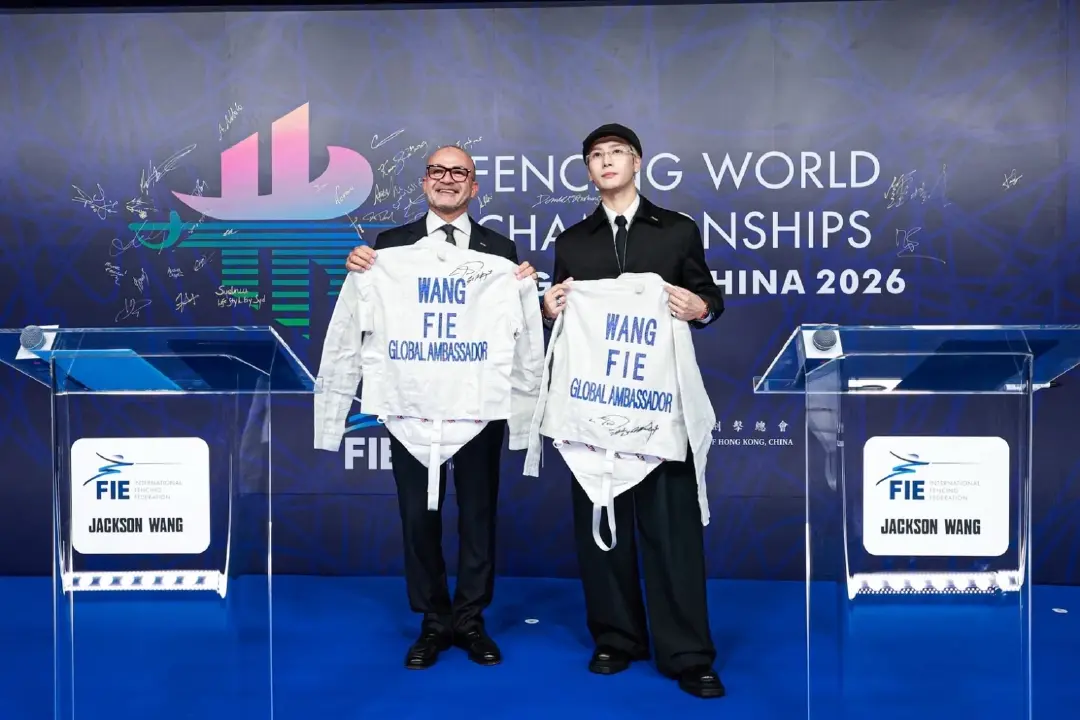 JACKSON WANG ได้รับแต่งตั้งเป็น Global Ambassador ทูตกีฬาฟันดาบระดับโลกคนแรก  จาก สหพันธ์ฟันดาบนานาชาติ (FIE)