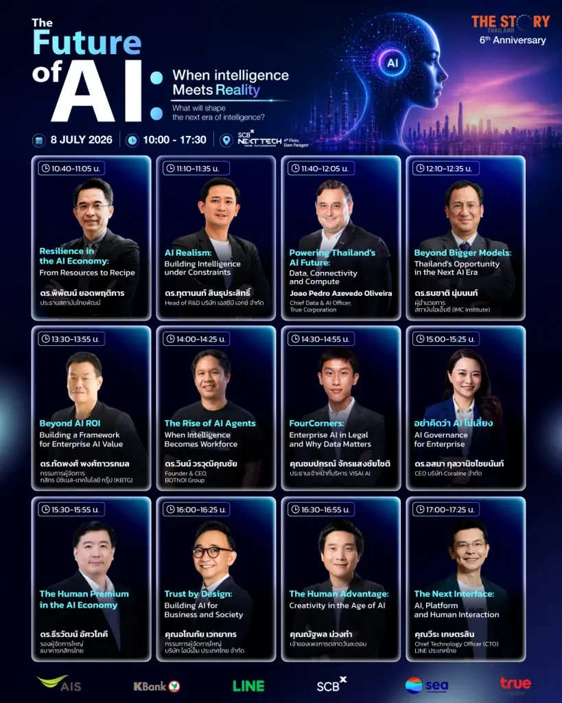 The Story Thailand Forum 2026  เปิดเวทีถก AI จากโครงสร้างพื้นฐานสู่อนาคตธุรกิจและสังคม