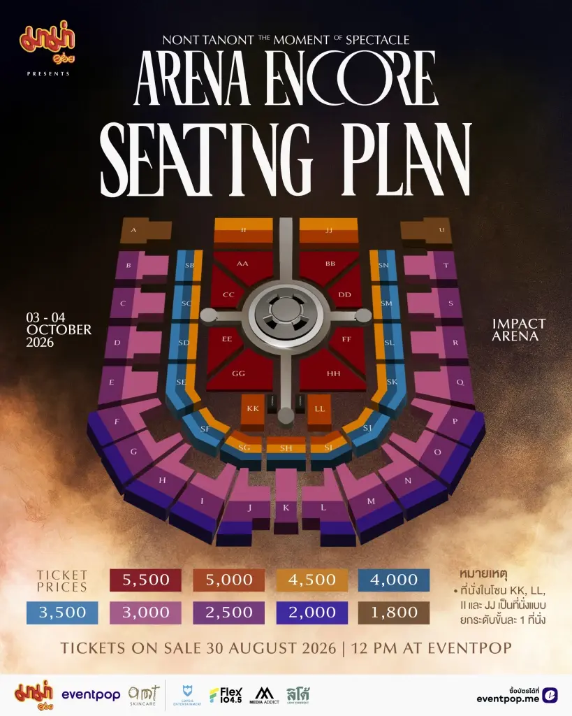 ตามเสียงเรียกร้อง! นนท์ ธนนท์ จัดเต็ม “ARENA ENCORE” ใหญ่กว่าเดิม บนเวที 360° พาพบ “มิติใหม่ทางดนตรี” 3-4 ตุลาคมนี้ ที่ IMPACT ARENA
