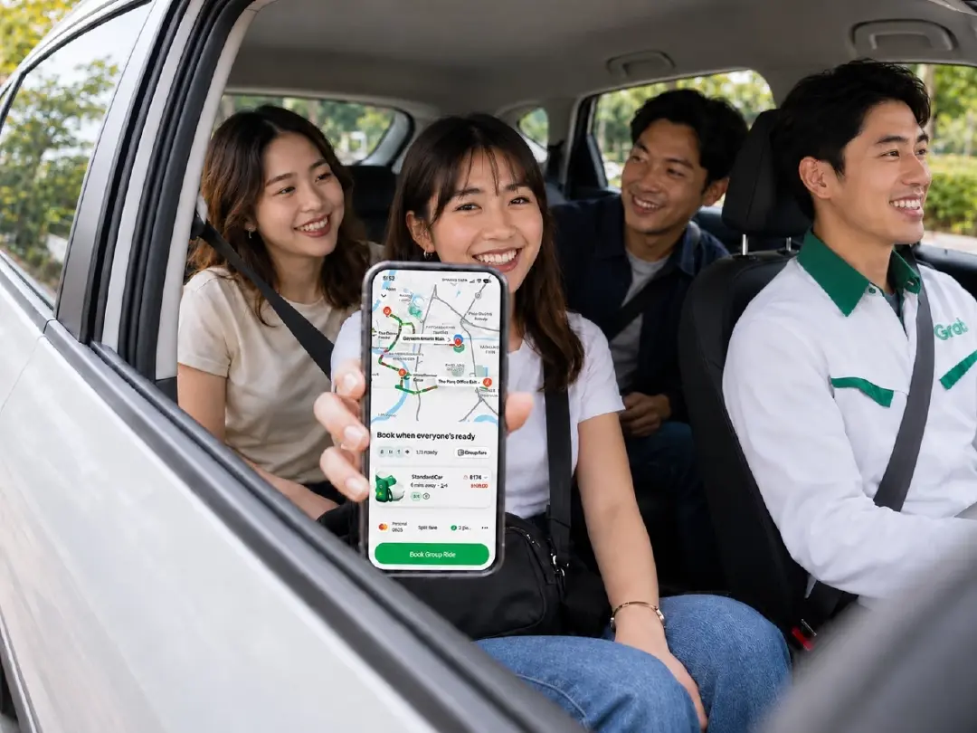 แกร็บ ส่งฟีเจอร์ Group Ride อัปเกรดบริการ Grab EV  ชวนใช้คาร์พูล-นั่งรถอีวี ลดคาร์บอน หนุนสิ่งแวดล้อม