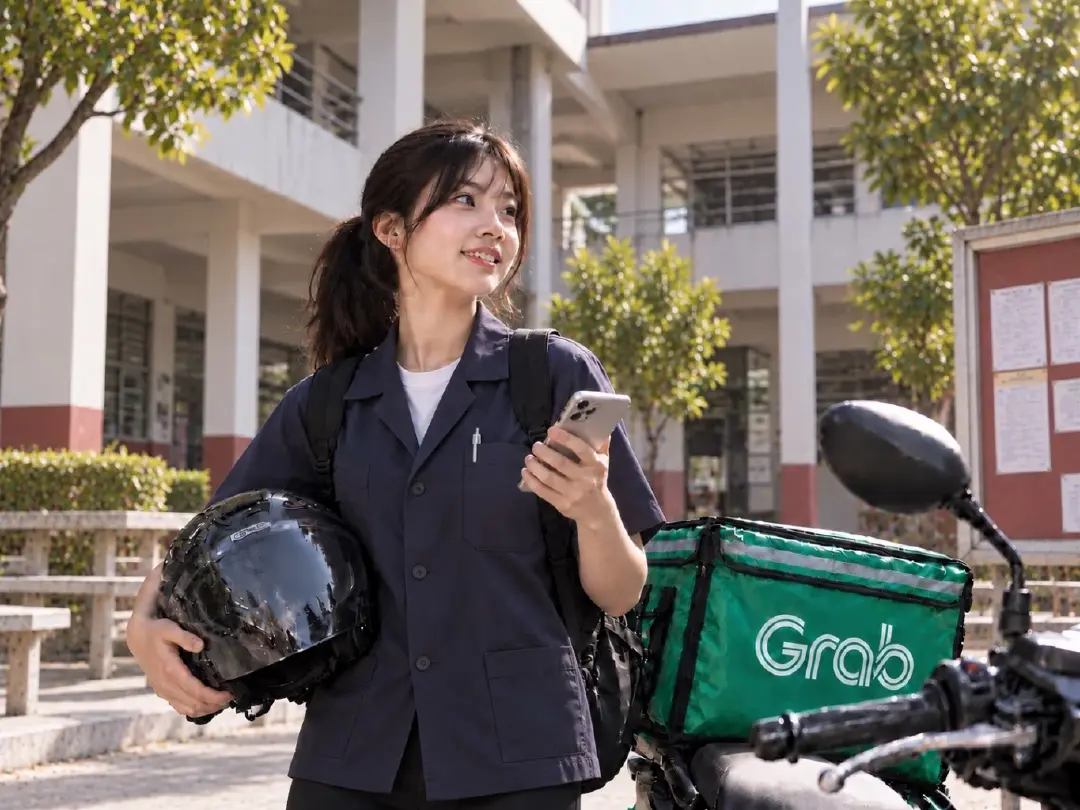 รับเทรนด์อาชีพเสริม! แกร็บ ผุดไอเดียชวน นศ.-คนทำงาน ใช้เวลาว่าง ขับรับส่ง-ส่งอาหาร ผ่านโครงการ “พาร์ตไทม์เพื่อคนไทย”