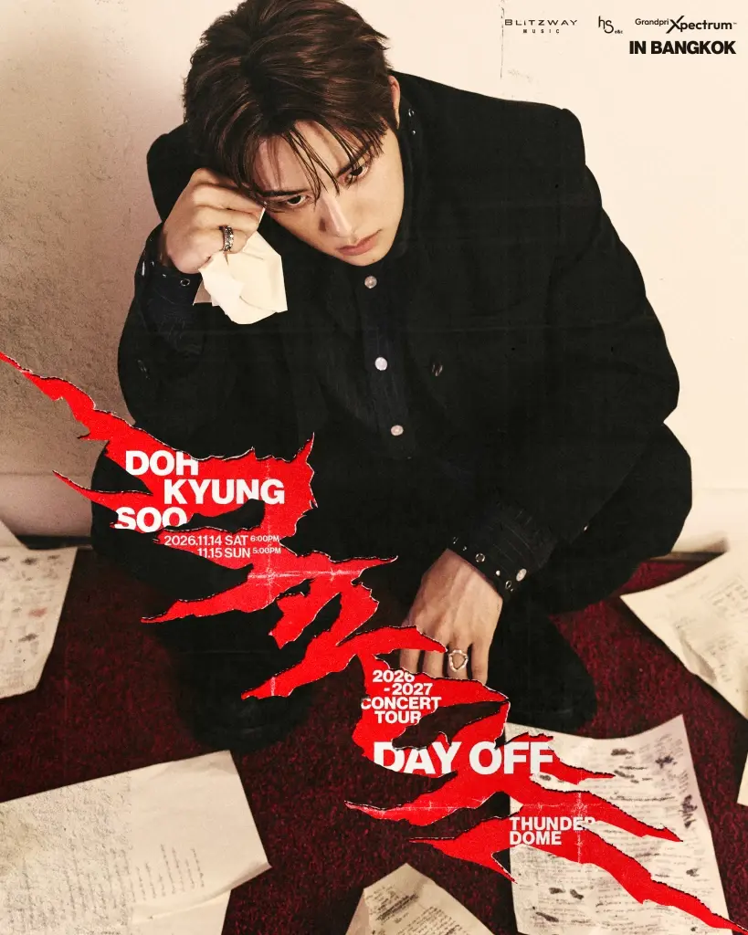 ปักหมุดกรุงเทพฯ 2 รอบ! 14-15 พ.ย. นี้  ใน “2026-2027 DOH KYUNG SOO CONCERT TOUR (DAY-OFF) IN BANGKOK