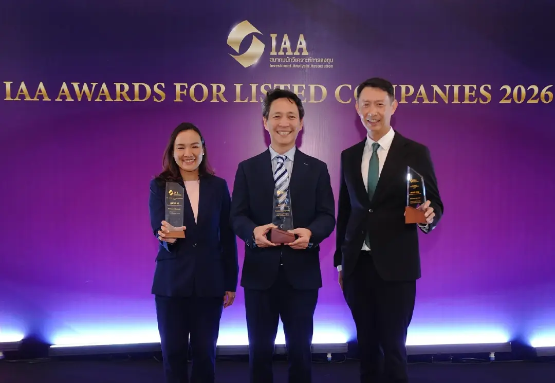 AIS คว้า 3 รางวัลใหญ่ IAA Awards 2026 ต่อเนื่อง 6 ปีซ้อน ตอกย้ำผู้นำการเงินและนักลงทุนสัมพันธ์ยอดเยี่ยม