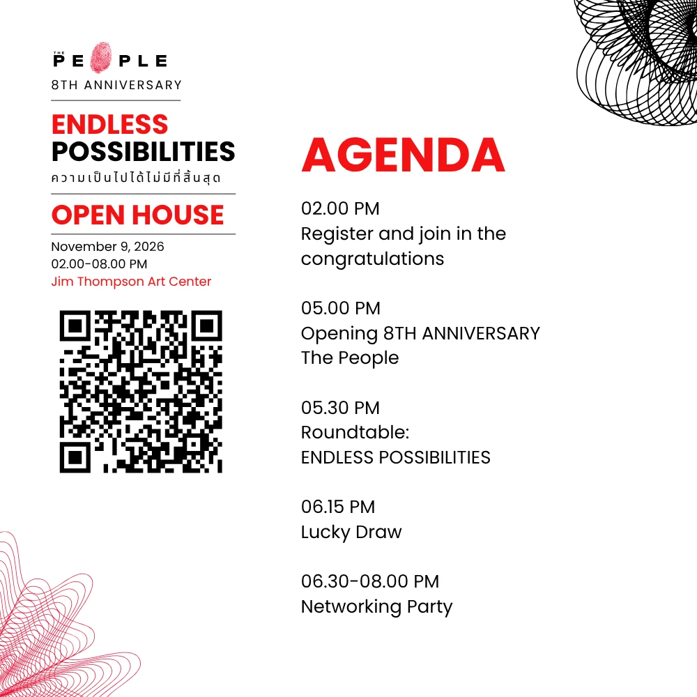 THE PEOPLE 8TH ANNIVERSARY OPEN HOUSE ENDLESS POSSIBILITIES ความเป็นไปได้ไม่มีที่สิ้นสุด