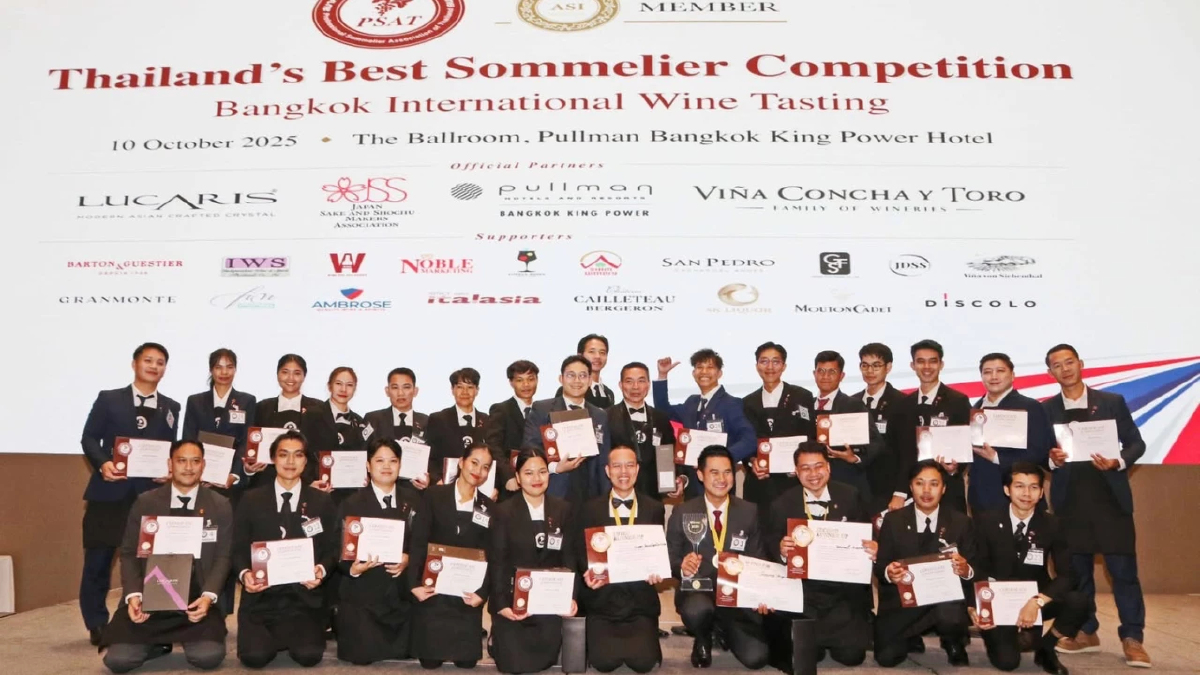 Thailand’s Best Sommelier 2025 เส้นทางสู่ความเป็นมืออาชีพของซอมเมอลิเยร์ไทย