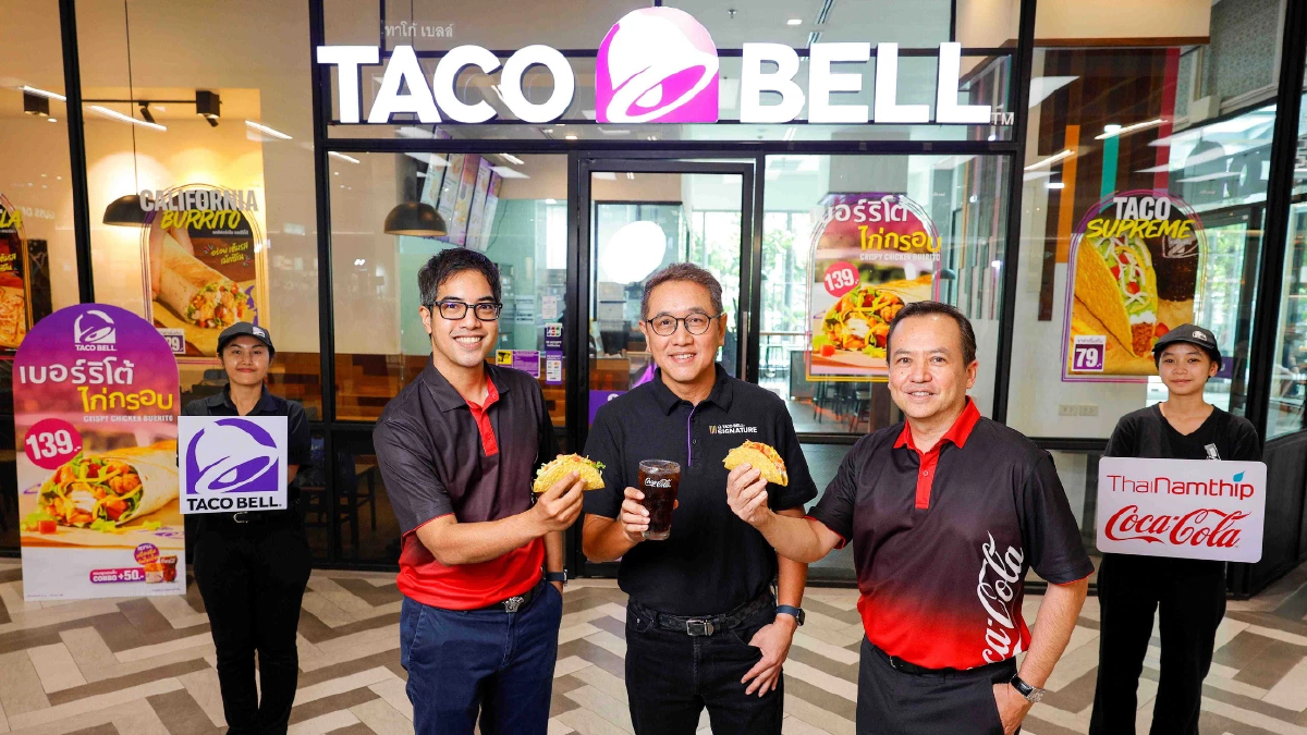 “ไทยน้ำทิพย์ โคคา-โคล่า” เดินหน้าตลาด QSR ในไทย จับมือพันธมิตร “Taco Bell” เบอร์หนึ่งเม็กซิกันฟาสต์ฟู้ด ชวนฉลองวันทาโก้แห่งชาติตลอดเดือนตุลาคม