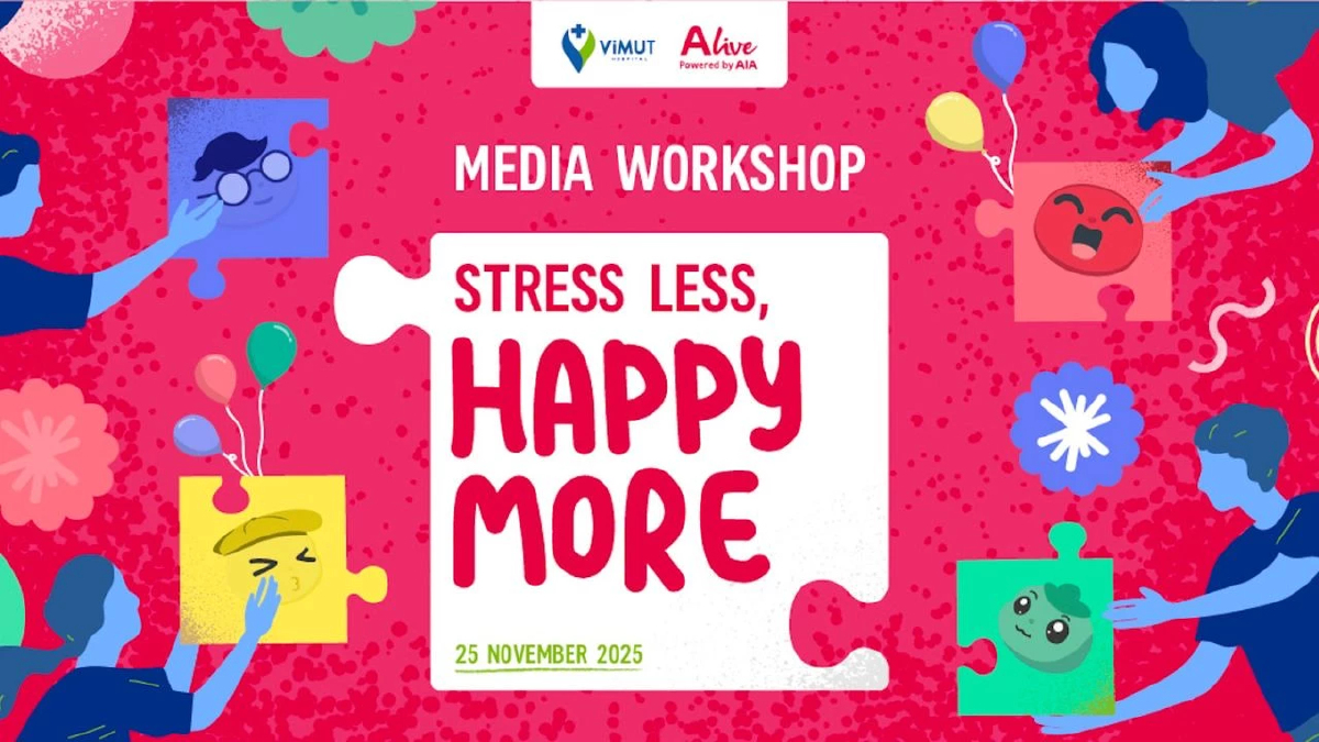 ALive Powered by AIA จับมือ รพ.วิมุต เปิดเวทีพูดคุย “Stress Less, Happy More”