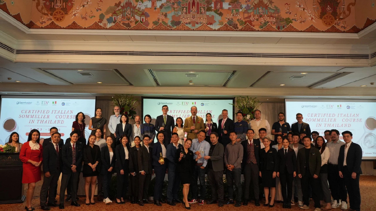 ไวน์อิตาลี เปิดหลักสูตรซอมเมอลิเยร์มืออาชีพด้านไวน์อิตาลีในไทย