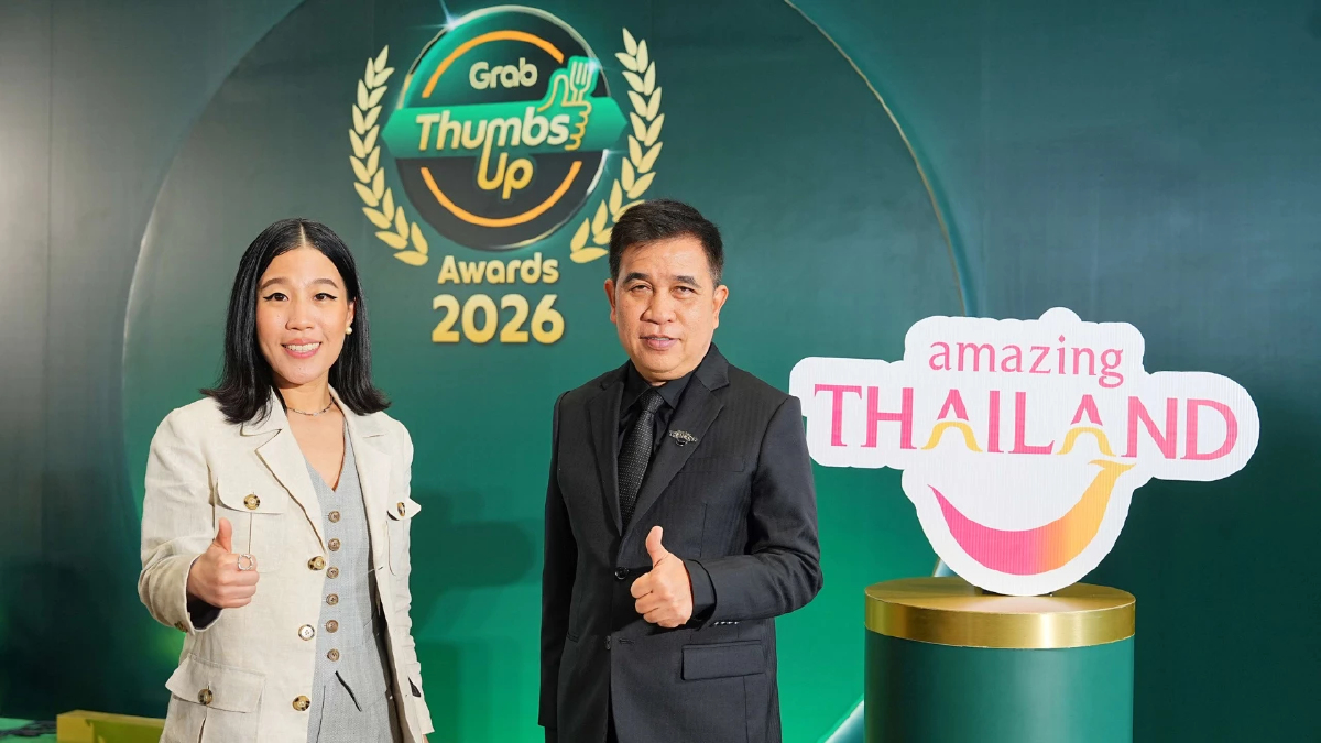 แกร็บฟู้ด ประกาศสุดยอด 100 ร้านอาหารแห่งปี  ผนึก ททท. ในงาน “GrabThumbsUp Awards 2026”